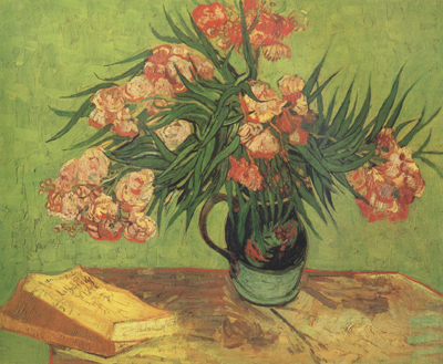 Still life:Vast with Oleanders and Books (nn04)